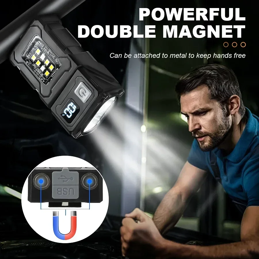 2/1 個ポータブル懐中電灯超高輝度ミニ USB 充電式 L - Outdoor Camping Adventure のレビューと価格