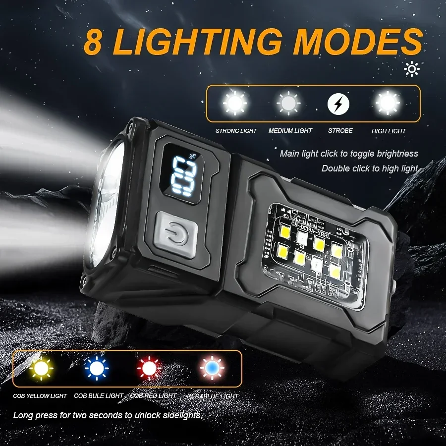 2/1 個ポータブル懐中電灯超高輝度ミニ USB 充電式 L - Outdoor Camping Adventure のレビューと価格
