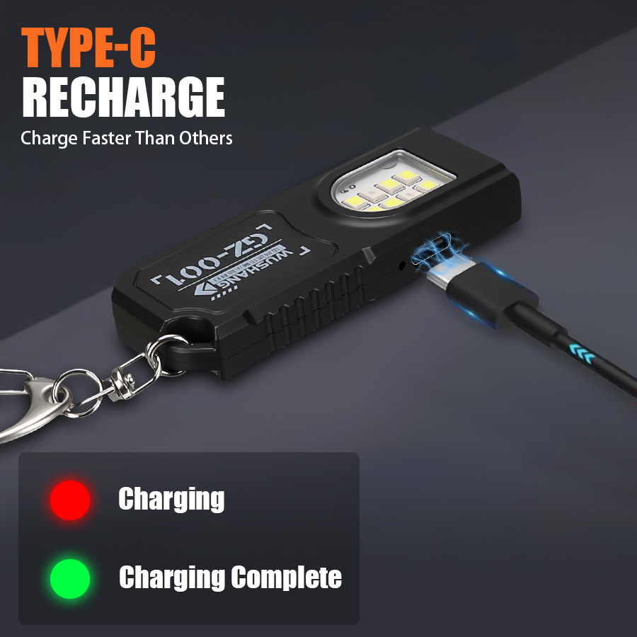 多機能キーホルダー懐中電灯 USB 充電式ミニ懐中電灯 CO - Outdoor Camping Adventure のレビューと価格