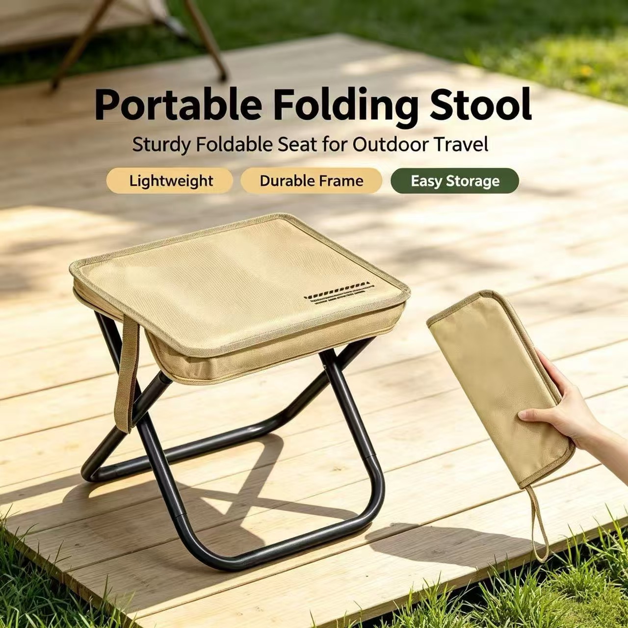 Magza ポータブル折りたたみスツール超軽量ペンスツールア - Outdoor Camping Hammock Chair のレビューと価格