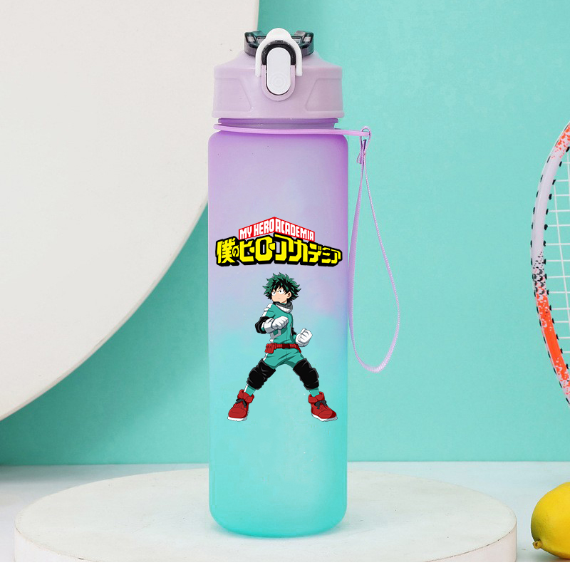 750 ミリリットルアニメ私のヒーロー学界ストロー水筒女性男 - Outdoor Camping Water Tank のレビューと価格