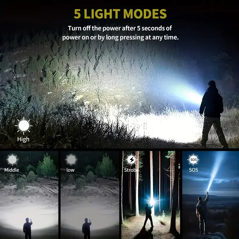 超強力懐中電灯集中点火懐中電灯防水軍事戦術ランプ屋外キャンプ - Outdoor Camping Adventure のレビューと価格