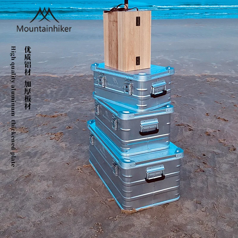 Mountainhiker 新しいアルミ合金屋外収納ボックス - Outdoor Camping Accessories のレビューと価格