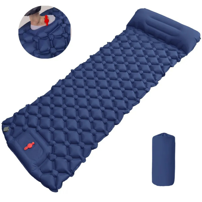 屋外キャンプ用インフレータブルマットレス寝袋枕付き超軽量エア - Outdoor Inflatable Camping Tent With Air Pump のレビューと価格