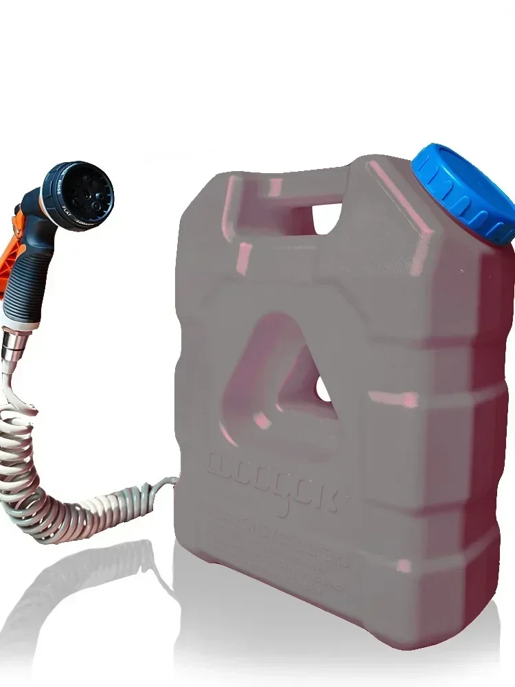 屋外用ポータブルバケツ型サイドハンギングキャンプバスシャワー - Outdoor Camping Hot Water Shower のレビューと価格