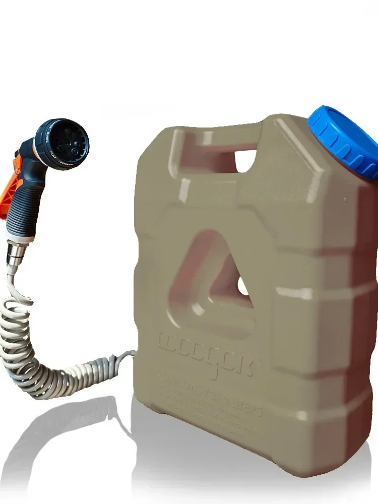 屋外用ポータブルバケツ型サイドハンギングキャンプバスシャワー - Outdoor Camping Hot Water Shower のレビューと価格