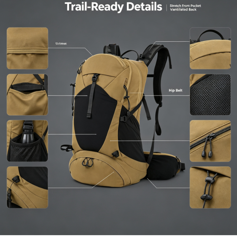 大型防水耐裂性ハイキングバックパック、通気性のあるテント収納 - Outdoor Camping Backpack のレビューと価格