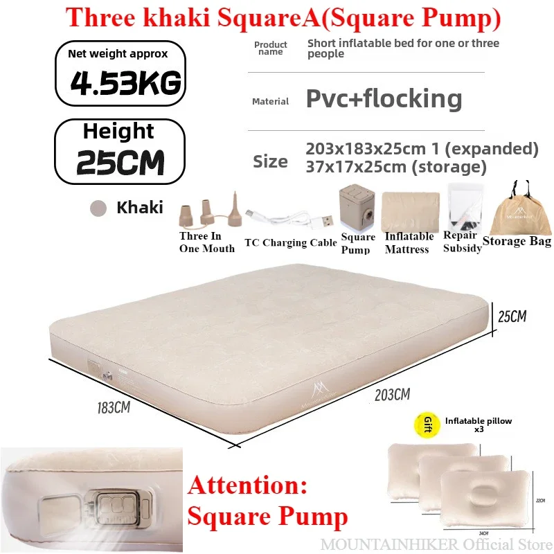 登山家-屋内エアマットレス、グランピングマットPVC、インフ - Outdoor Inflatable Camping Tent With Air Pump のレビューと価格