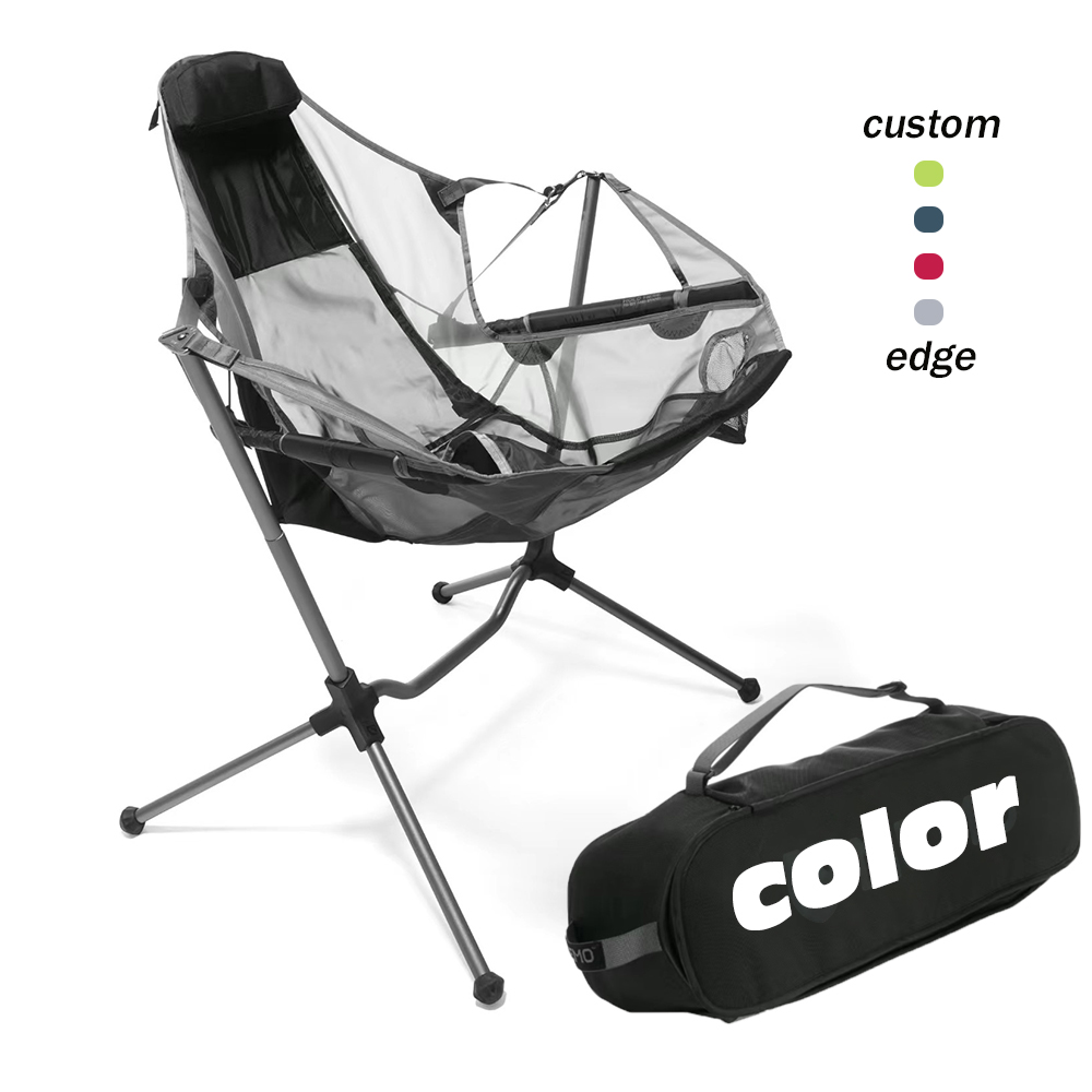 ポータブルアルミビーチ折りたたみリクライニングチェア軽量屋外 - Outdoor Camping Rocking Chair のレビューと価格