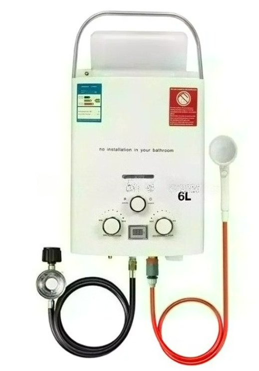 プロパンLPGガス タンクレス給湯器 6L 屋外キャンプ用イ - Outdoor Camping Hot Water Shower のレビューと価格