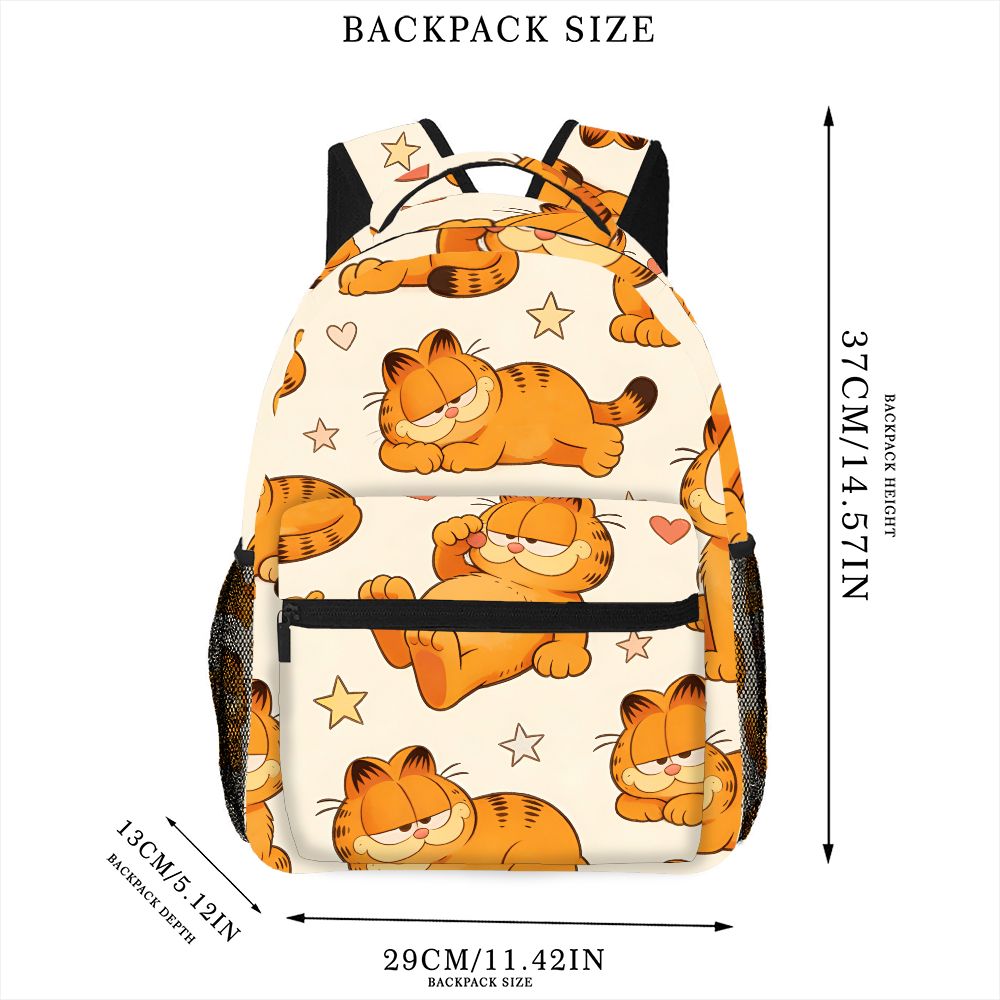面白い怠惰なガーフィールドバックパックスターハートプリントか - Outdoor Camping Backpack のレビューと価格